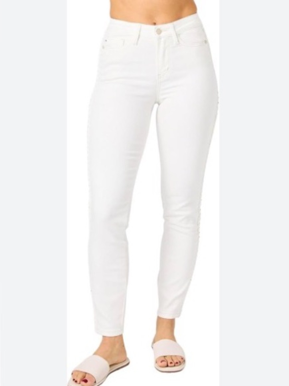 Judy Blue High-Rise White Women’s Skinny Ankle Jeans